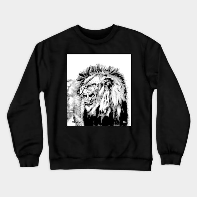 Lion - King of the jungle Crewneck Sweatshirt by AllansArts